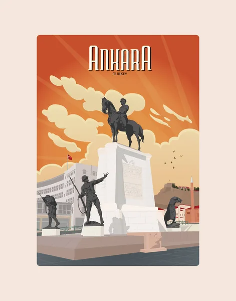 Ankara Şehir vektör illüstrasyonu