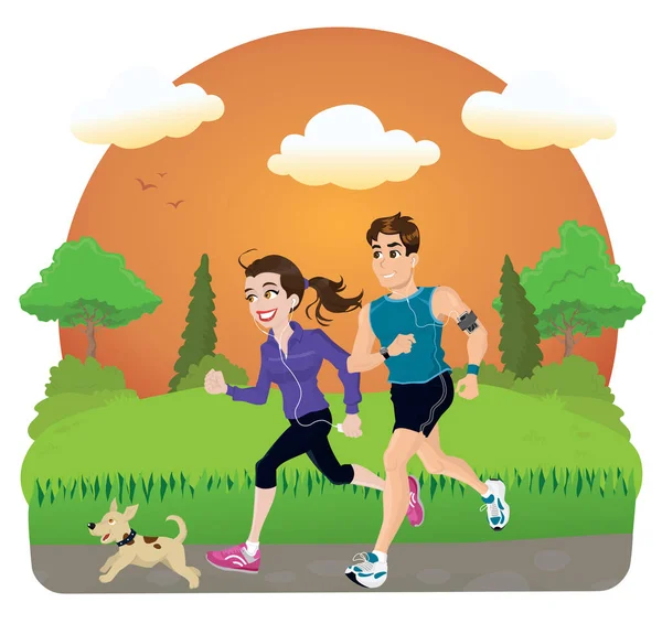 Genç çift vektör çizimi yapıyor