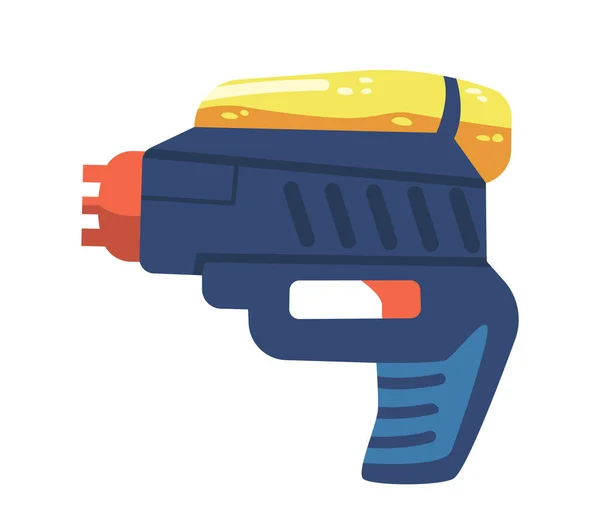 Alien Space Arms oder Child Laser Weapon Isoliert auf weißem Hintergrund. Blaster Kids Spielzeugpistole, Handfeuerwaffe oder Raygun Waffe — Stockvektor