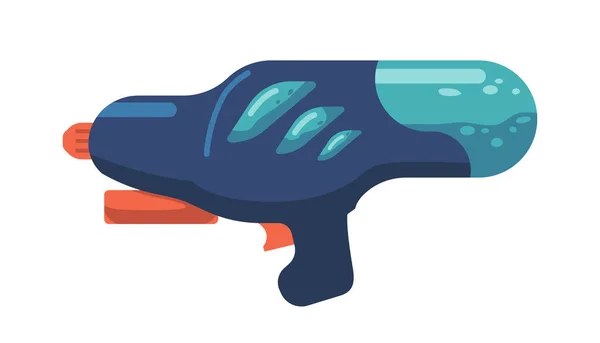 Детское водяное оружие, пистолеты Blaster Kids и игрушка Raygun Weapon. Пистолет для игры, космическое оружие пришельцев или лазерное оружие — стоковый вектор