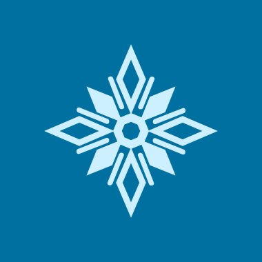 Soyut Kar Tanesi Beyaz Tek Nesne Tasarım Elementi Beyaz Arkaplanda İzole Edildi. Noel Nesnesi, Bir Kar Tanesi