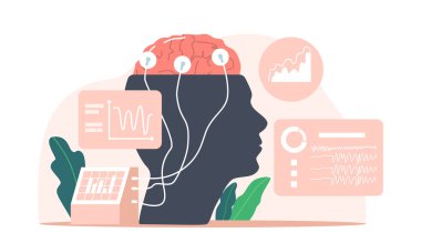 Nöroloji, Nöroloji, Elektroensefalografi Konsepti. Nörolog, Nörobilimci Beyin Çalışması Ekipmanı