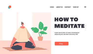 İniş sayfası şablonu nasıl meditasyon yapılır. Nilüfer Duruşu 'nda Elleri Dizlerinde Oturan Kadın Meditasyonu. İçerideki Yoga