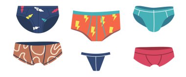 Mens Donu, Trunks, Thong, Donlar ve String Donlar. Erkek İç Çamaşırı Tasarımı. Günlük Kıyafetler