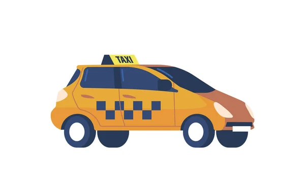 Automobile Taxi Service Urban Logistic Passagier Transport Company Taxi Car — Stockvector