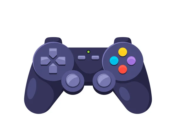 Gamer Joystick Colorful Buttons Game Console Gamepad Teenagers Lovers Video — Vector de stock