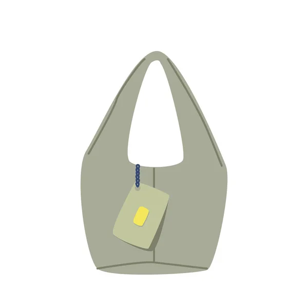 Bolso Mujer Moda Aislado Sobre Fondo Blanco Accesorio Moderno Moda — Archivo Imágenes Vectoriales