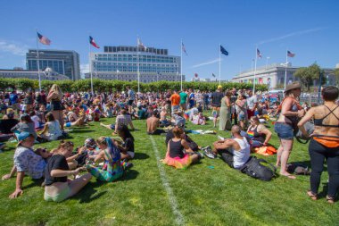 San Francisco, CA, ABD - 26 Haziran 2016 San Francisco Onur Yürüyüşü. Her gün paylaşılması gereken bir aşk ve güzellik günü..