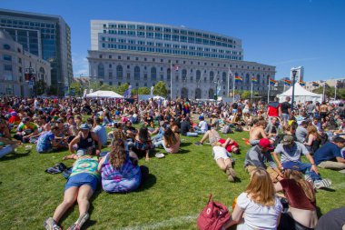 San Francisco, CA, ABD - 26 Haziran 2016 San Francisco Onur Yürüyüşü. Her gün paylaşılması gereken bir aşk ve güzellik günü..