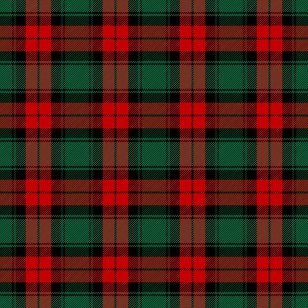 Kerst Nieuwjaar Tartan Ruit Schots Patroon Rode Zwarte Groene Kooi — Stockvector