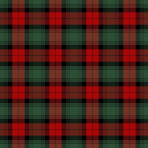 Kerst Nieuwjaar Tartan Ruit Schots Patroon Rode Zwarte Groene Kooi — Stockvector