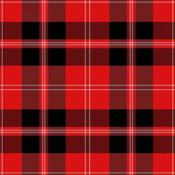 Christmas New Year Tartan Plaid Scottish Pattern Red Black White — Stock Vector