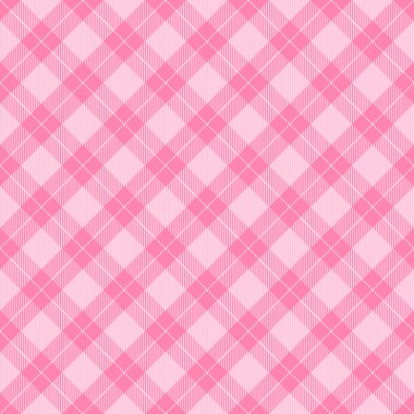 Çapraz tartan sevgililer günü ekoseli. İskoç desenli pembe ve siyah kafes. İskoç kafesi. Geleneksel İskoç geçmişi. Kusursuz kumaş dokusu. Vektör illüstrasyonu