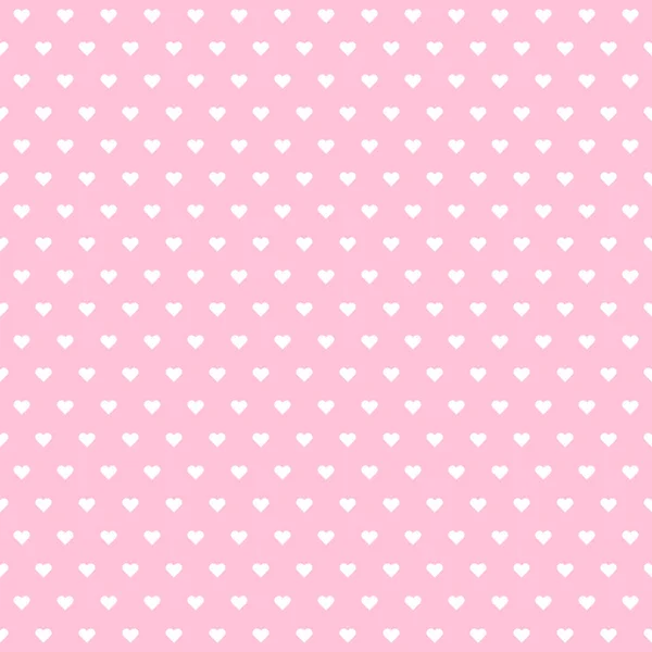 Hearts Pattern Happy Valentine Day Background White Hearts Pink Background Stock Vector