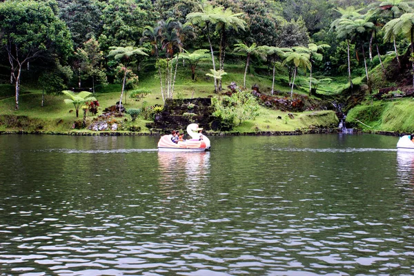 Oeste Bandung Febrero 2022 Agua Clara Montañas — Foto de Stock