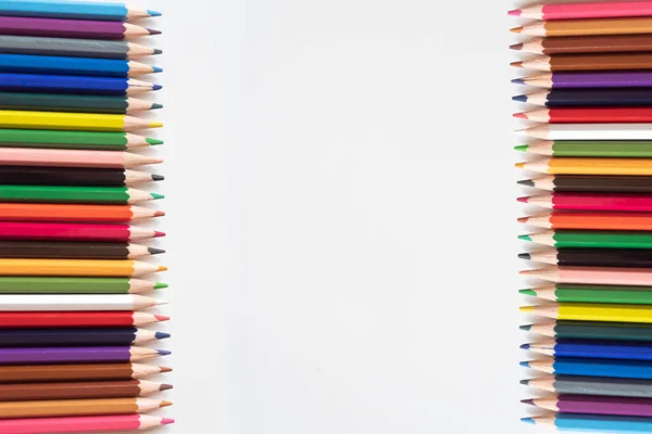 Background Colored Crayons Kindergarten Education Concept — Stock Photo, Image