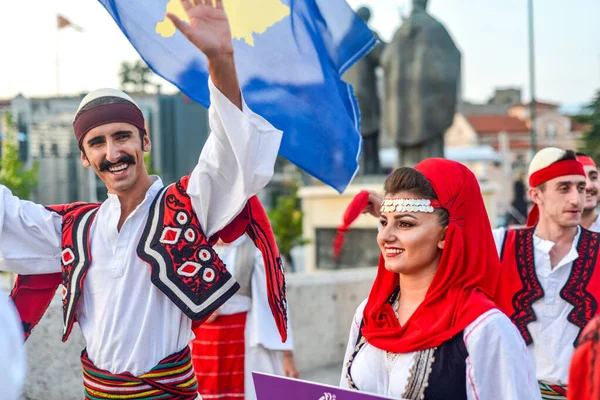 Skopje Severní Macedonia August 2018 Kosovští Účinkující Mezinárodním Festivalu Hudby — Stock fotografie