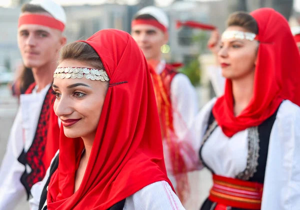 Skopje Severní Macedonia August 2018 Kosovští Účinkující Mezinárodním Festivalu Hudby — Stock fotografie