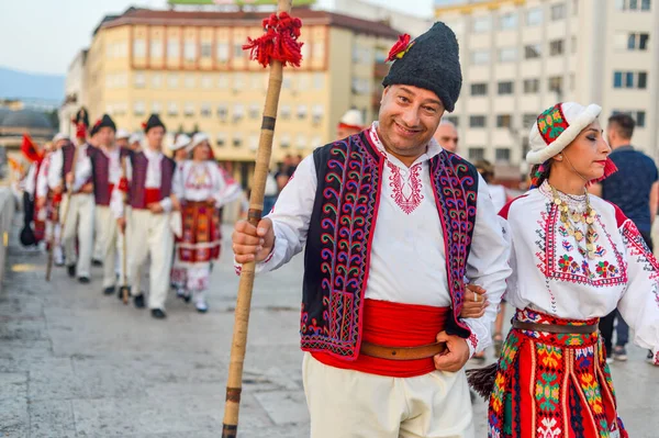 Skopje Severní Macedonia August 2018 Bulharští Účinkující Mezinárodním Festivalu Hudby — Stock fotografie
