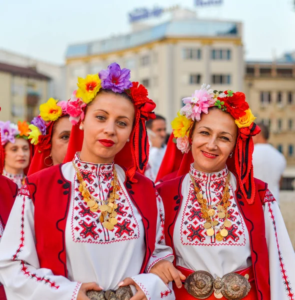 Skopje Severní Macedonia August 2018 Bulharští Účinkující Mezinárodním Festivalu Hudby — Stock fotografie