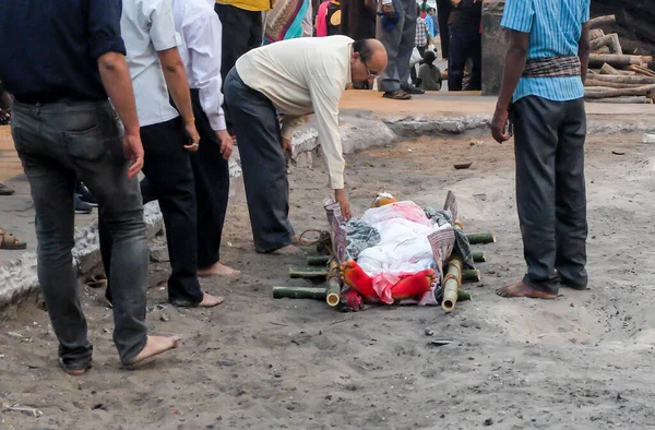 Puri Odisha India Maart 2018 Bij Swargadwar Crematorium Verzorgt Een — Stockfoto