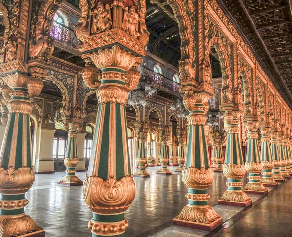 MYSURU (MYSORE), KARNATAKA / INDIA-FEBUARY 11. 2018: Mysore Sarayı..