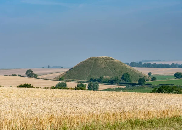 Famoso Monumento Antiguo Campo Del Suroeste Inglaterra Montículo Tiza Prehistórico — Foto de Stock