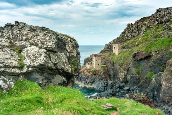 View Flower Covered Clifftop Unesco World Heritage Site Calm Summer — Stock Photo, Image