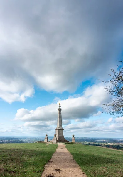 An Area Of Natural Beauty,the monument erected to remember the 148 men who died in the conflict in South Africa,here overlooking Aylesbury Vale,forty miles west of London.