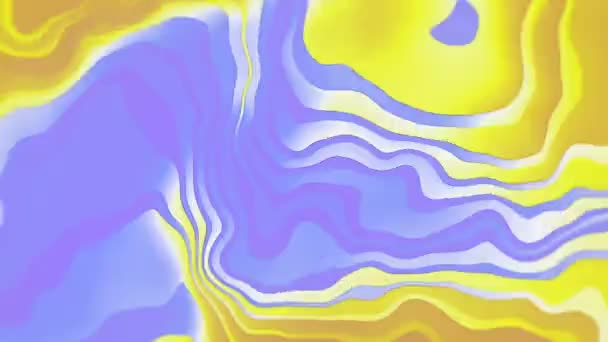 Abstract flowing iridescent lines animation. 3d rendering loop video 4K — Stock Video