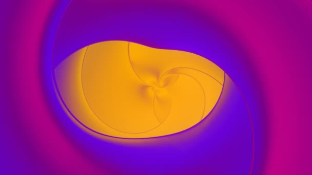 Surface de mouvement ondulée dans un tunnel holographique torsadé animation en boucle de rendu 3D 4K — Video