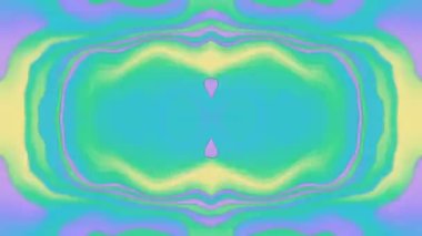 Kaleydoskopik hareketli arka plan holografik akış çizgileri. 3d canlandırma döngüsü canlandırması