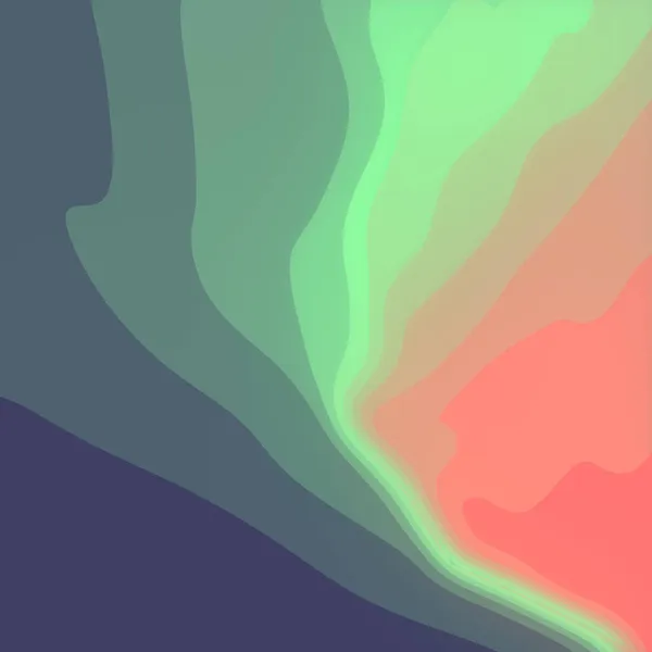Багатокольорова Хвиляста Вигнута Поверхня Плоский Ізометричний Дизайн Фону Сучасне Мистецтво — стокове фото