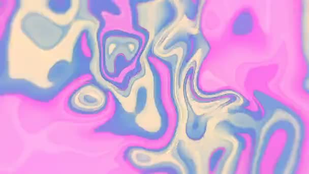 Arte de línea onda holográfica flujo fondo abstracto. animación de bucle de renderizado 3d — Vídeos de Stock