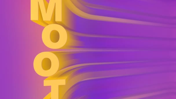 Endless movement of embossed, curved letters 3d rendering loop animation HD — Stock Footage Endless movement of embossed, curved letters 3d rendering loop animation HD — Stock Video