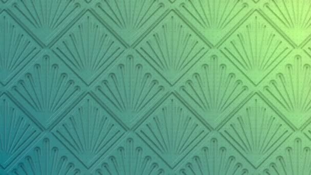 Eleganter Hintergrund mit bewegtem Schatten Art Deco-Muster Digitale Schleifenanimation HD — Stockvideo