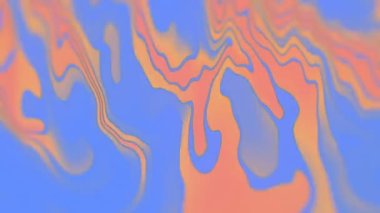 Yanardöner dalgalı şeritlerin animasyonu. 3d render dalga gradyan döngü canlandırması