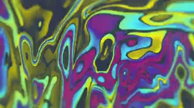 Dalga akışı yanardöner desen tasarımı. 3d canlandırma döngüsü HD