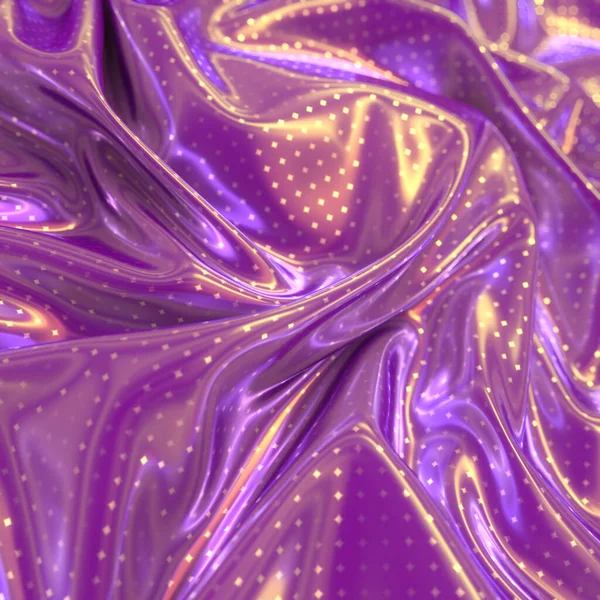 Metallic Wavy Iridescent Glitter Fabric Sparkling Pattern Shiny Diamonds Vivid — Fotografia de Stock