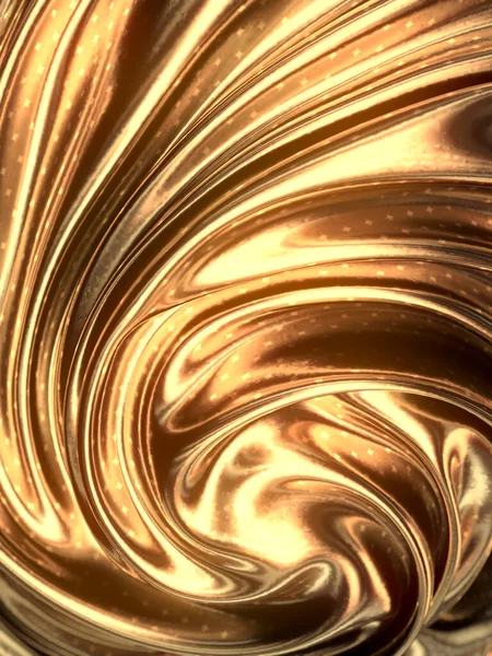 Rendering Digital Illustration Gold Silk Luxurious Material Geometric Pattern Shiny — 图库照片