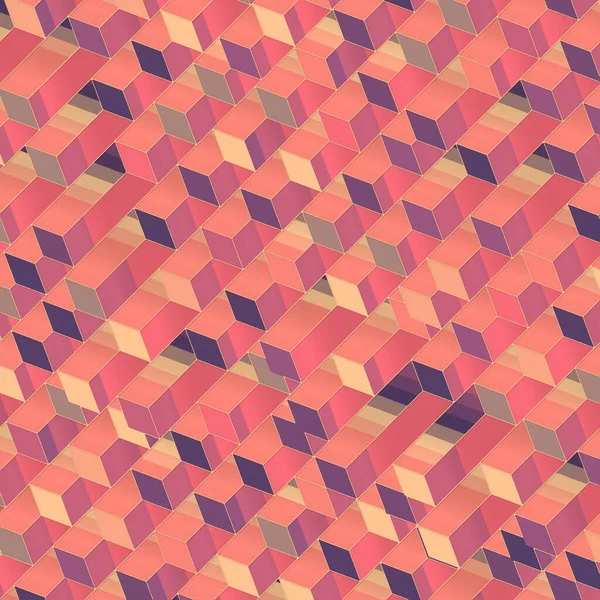 Modern Diagonal Pattern Multi Colored Rectangles Geometric Abstract Rendering Digital — Stockfoto