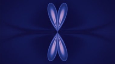 Metalik yüzey döngüsü animasyonlu soyut kaleydoskopik desen. 3d hazırlayıcı