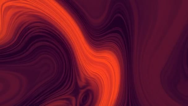 Bakgrund med orange böjda ljusstrålar. 3D-återgivning loop animation HD — Stockvideo