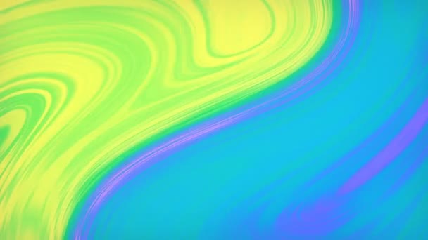 Flüssige Neonfarbe psychedelischen Hintergrund. 3D-Rendering-Schleifenanimation HD — Stockvideo