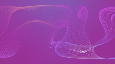 Neon renkli HD çizgilerinden 3D canlandırma döngüsü canlandırması