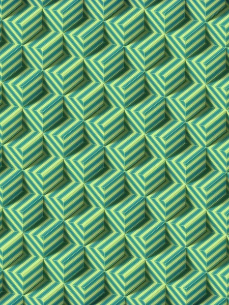 Grupo Retângulos Com Textura Listrada Cor Verde Modelo Design Moderno — Fotografia de Stock