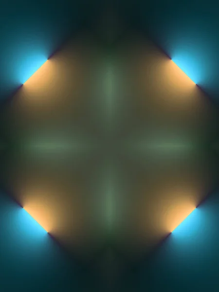 Калейдоскопічний Візерунок Люмінесцентних Ламп Темній Поверхні Сучасному Стилі Творчий Дизайн — стокове фото