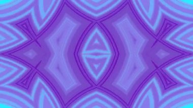 Rastgele yerleştirilmiş neon renkli şekillerin 3D görüntüleme deseni döngü canlandırması