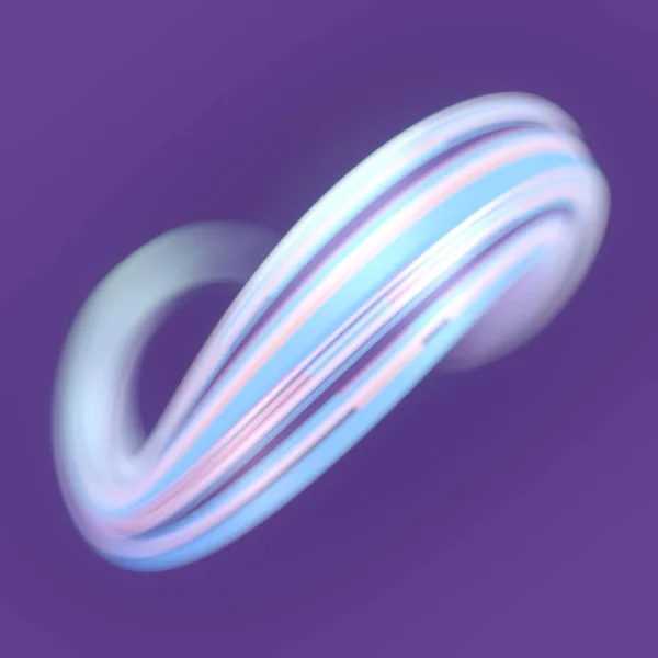 Neon Çizgili Imkansız Matematik Figürünün Görüntüsü Alan Etkisine Sahip Optik — Stok fotoğraf