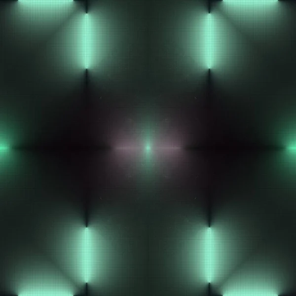Padrão Caleidoscópico Abstrato Cor Néon Uma Superfície Concreto Escuro Lâmpadas — Fotografia de Stock